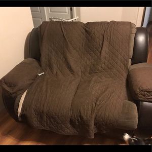 Two loveseat couches